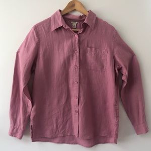 Vintage LL Bean Lilac Blouse 1990s / Y2K vintage